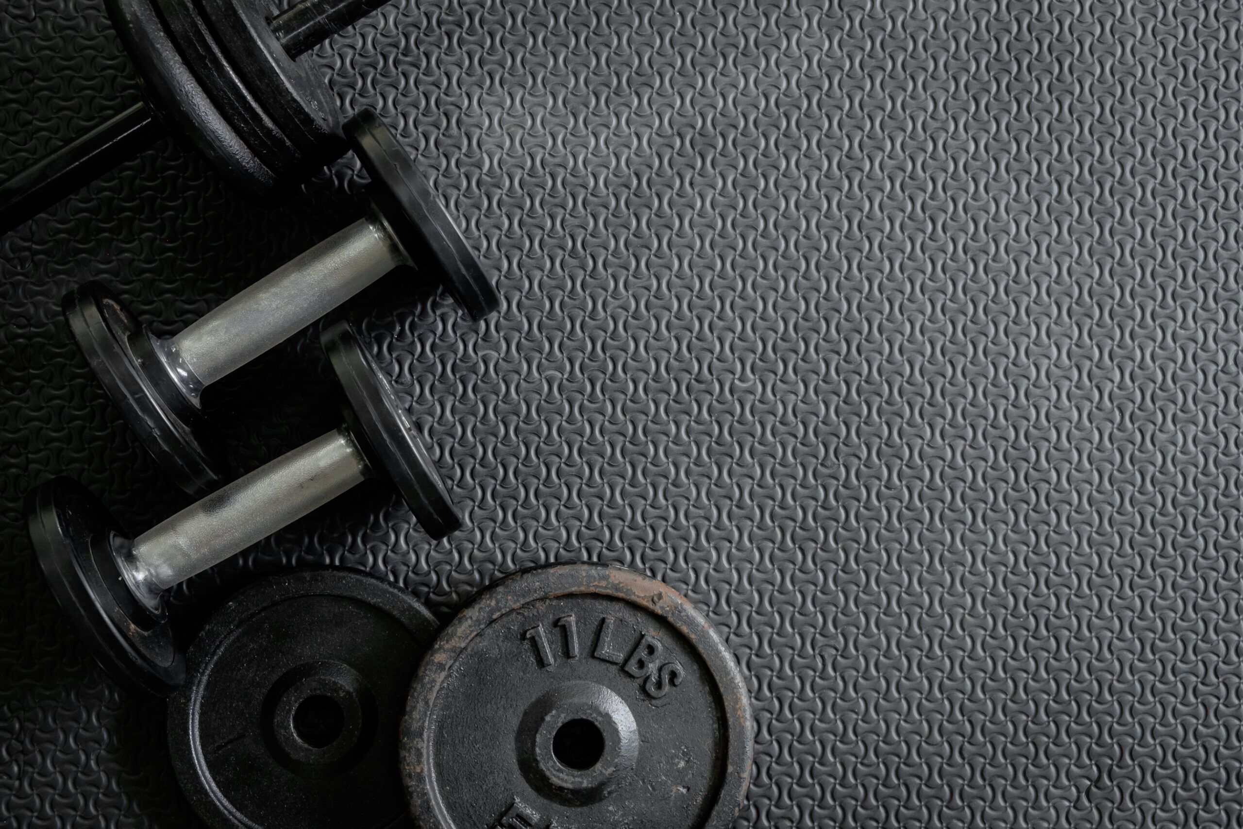 Exercise Weights Iron Dumbbell With Extra Plates